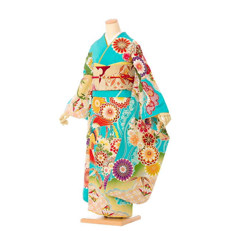 2〜12月】正絹振袖|着物レンタル|裄長|158〜168cm|振袖フルセット 