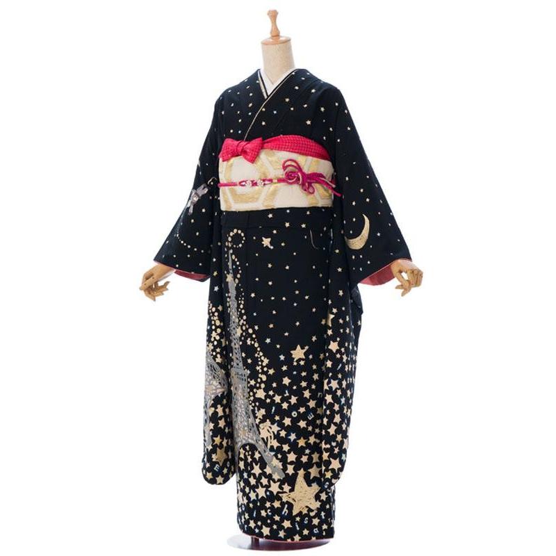 振袖レンタル（2月〜12月）黒地 ツモリチサト 結婚式 成人式 結納 卒業