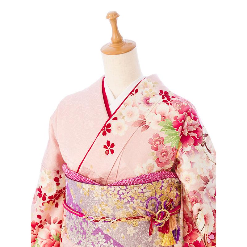 2〜12月】正絹振袖|着物レンタル|155〜165cm|振袖フルセット(ピンク系
