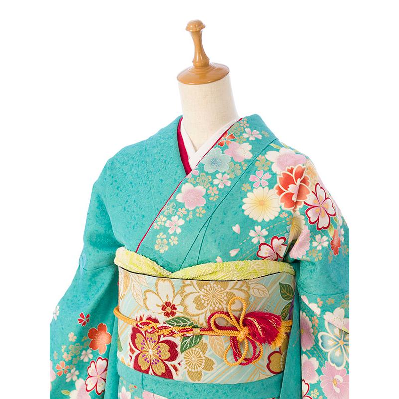 正絹振袖13 ⭐︎2/28までの出品 2〜12月】正絹振袖|着物レンタル|165〜172cm|13〜17号|振袖フルセット
