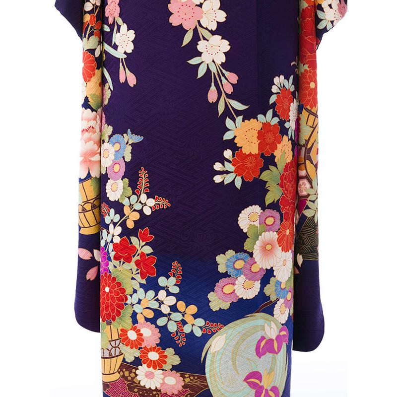 2〜12月】正絹振袖|着物レンタル|155〜165cm|振袖フルセット(紫系