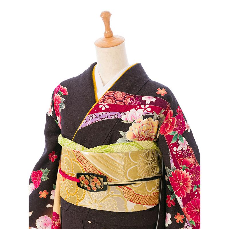 正絹振袖|145〜155cm|振袖フルセット(白系)|小さいサイズ(スモール)【2