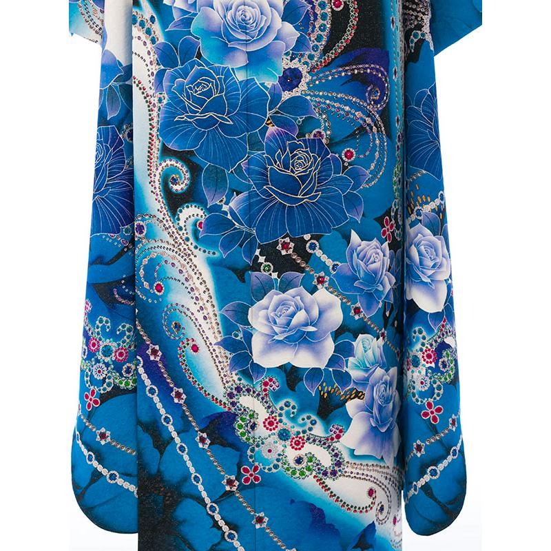 2〜12月】正絹振袖|着物レンタル|155〜165cm|振袖フルセット(ブルー系