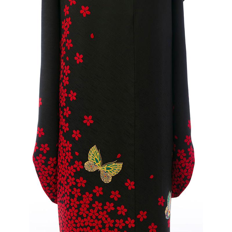 2〜12月】正絹振袖|着物レンタル|150〜160cm|7~9号|振袖フルセット(黒