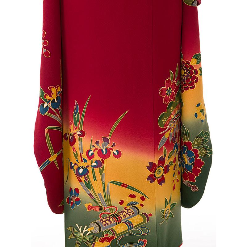 2〜12月】正絹振袖|着物レンタル|145〜155cm|振袖フルセット(赤系