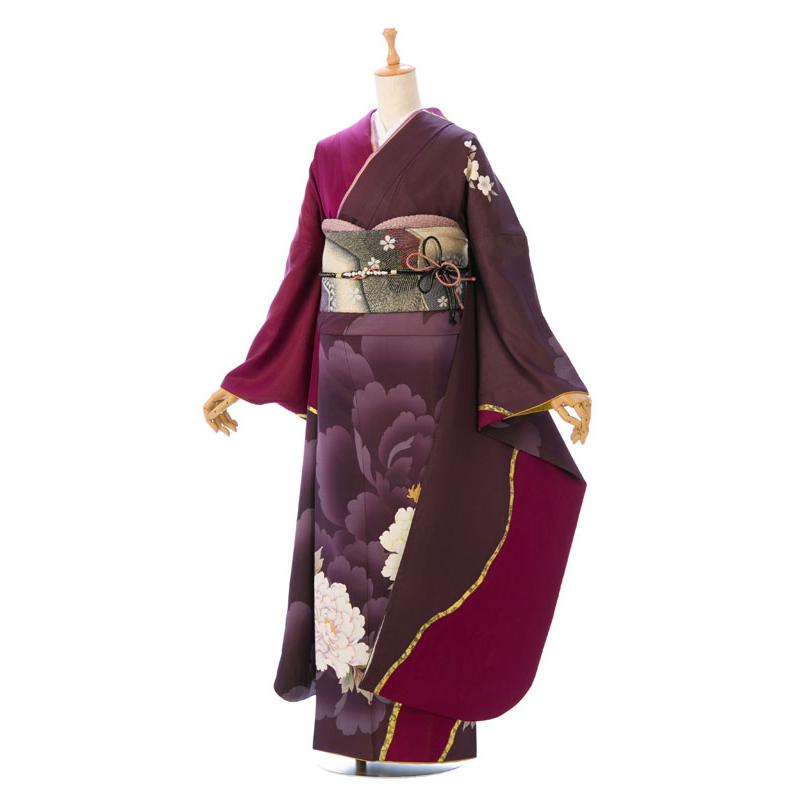 ™️ トールサイズ　振袖4点セット‼️ お振袖セット　NO24 2〜12月】正絹振袖|160〜165cm|振袖フルセット(パープル系)|大きい