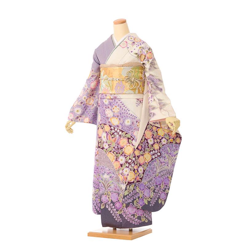 2〜12月】正絹振袖|着物レンタル|裄長|158〜168cm|振袖フルセット(白系