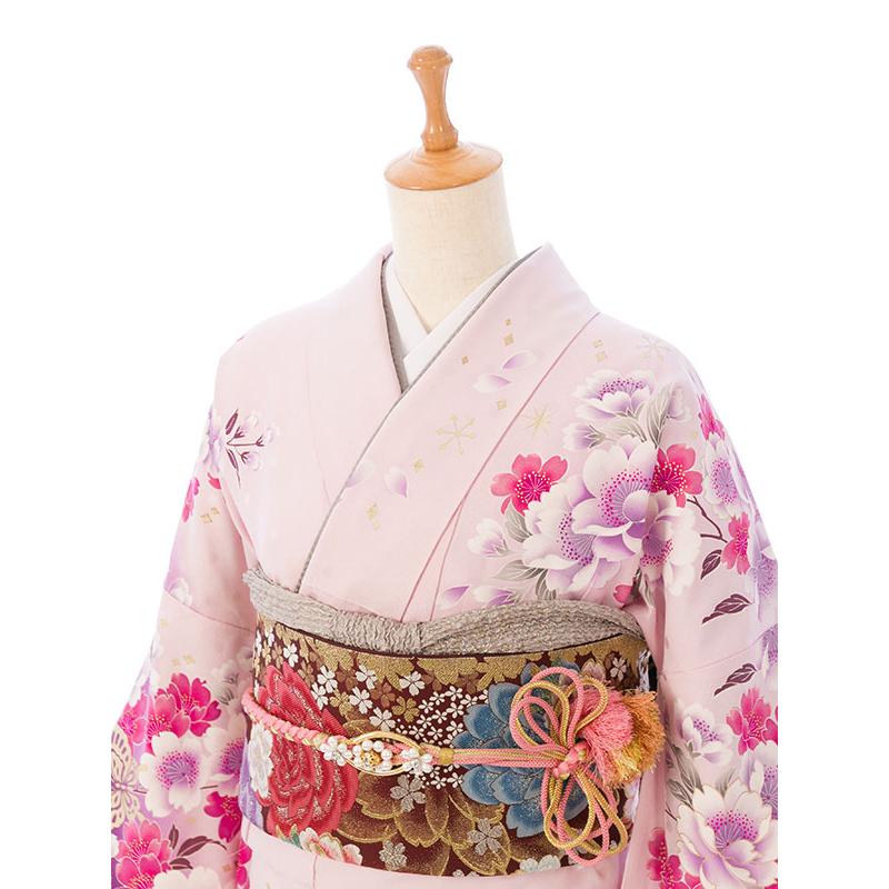 2〜12月】正絹振袖|着物レンタル|160〜170cm|振袖フルセット(ピンク系
