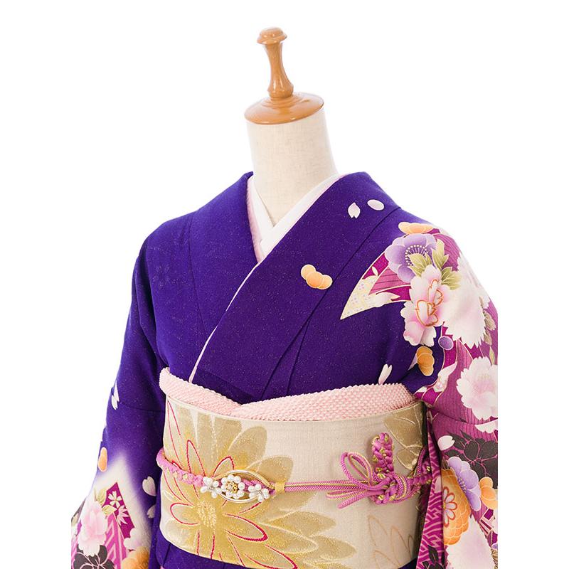 2〜12月】正絹振袖|着物レンタル|153〜165cm|振袖フルセット(ブルー系
