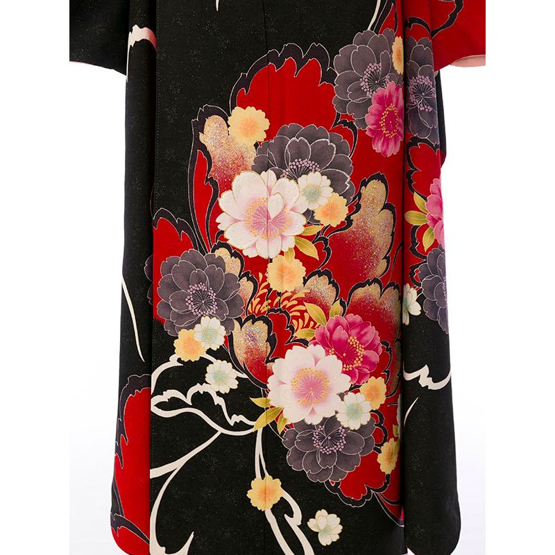 2〜12月】正絹振袖|着物レンタル|163〜173cm|振袖フルセット(黒系