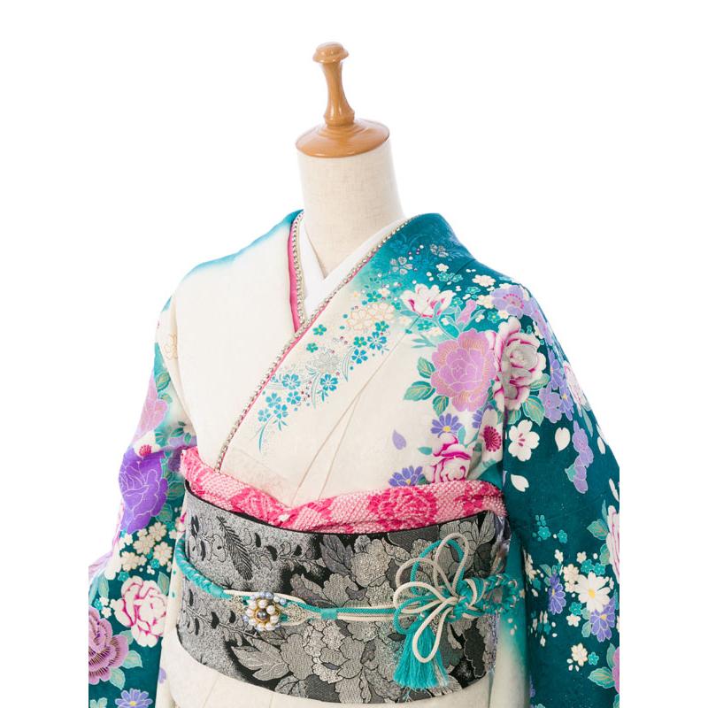 2〜12月】正絹振袖|着物レンタル|桂由美|153〜165cm|振袖フルセット