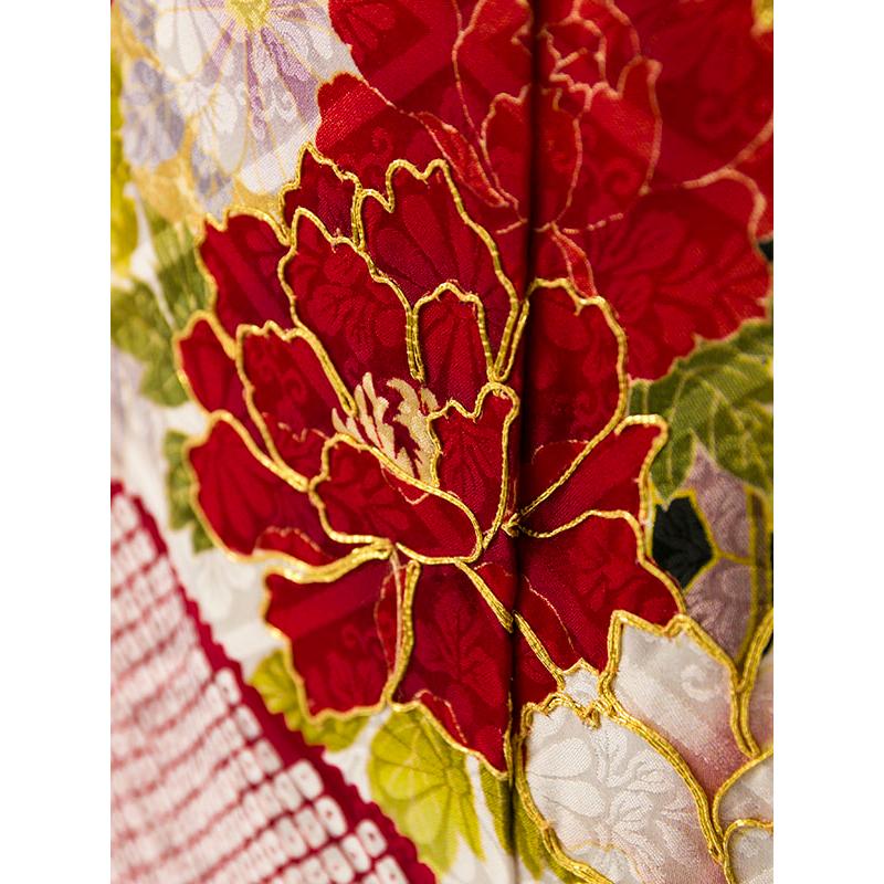 2〜12月】正絹振袖|着物レンタル|裄長|158〜165cm|振袖フルセット(赤系
