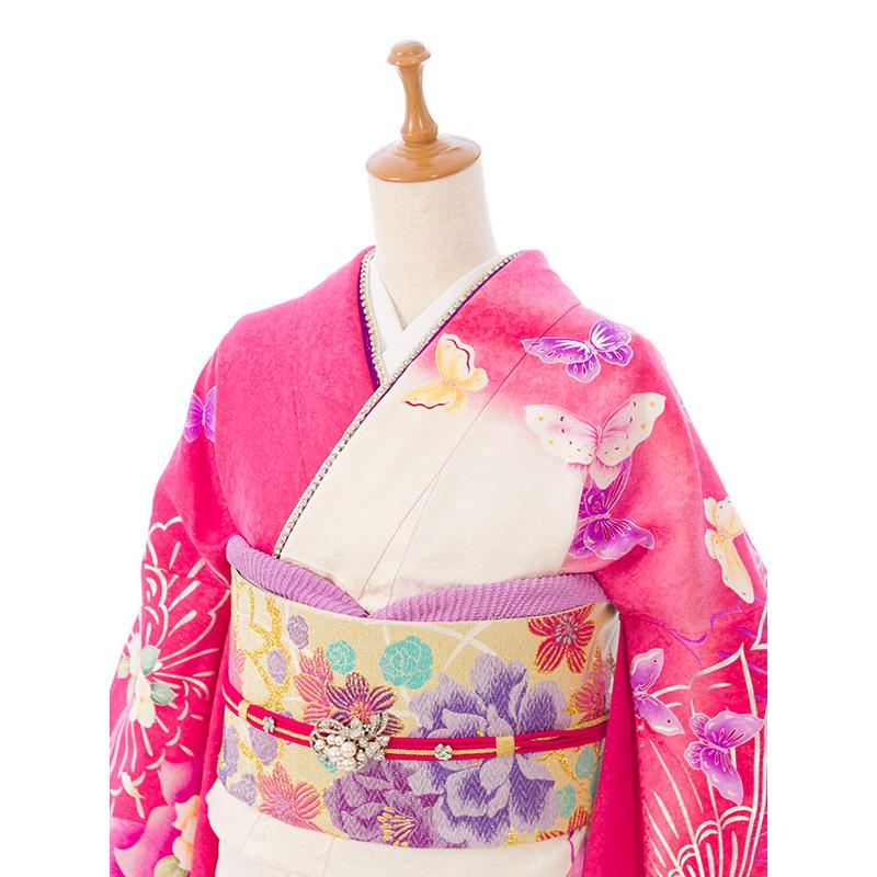 2〜12月】正絹振袖|着物レンタル|160〜170cm|振袖フルセット(ピンク系