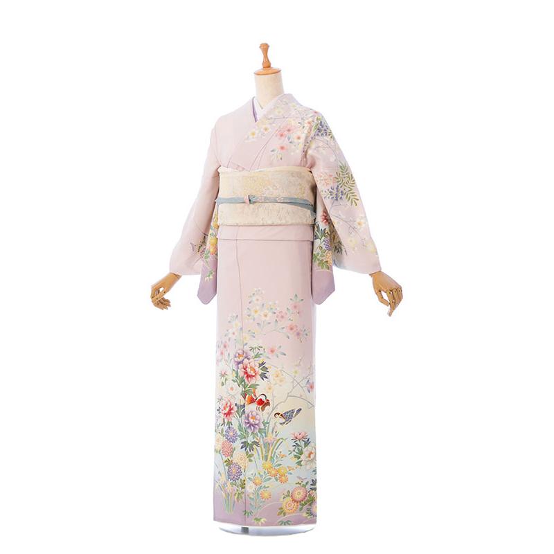 レンタル着物|訪問着|JAPAN STYLE|153〜163cm|訪問着フルセット(ピンク