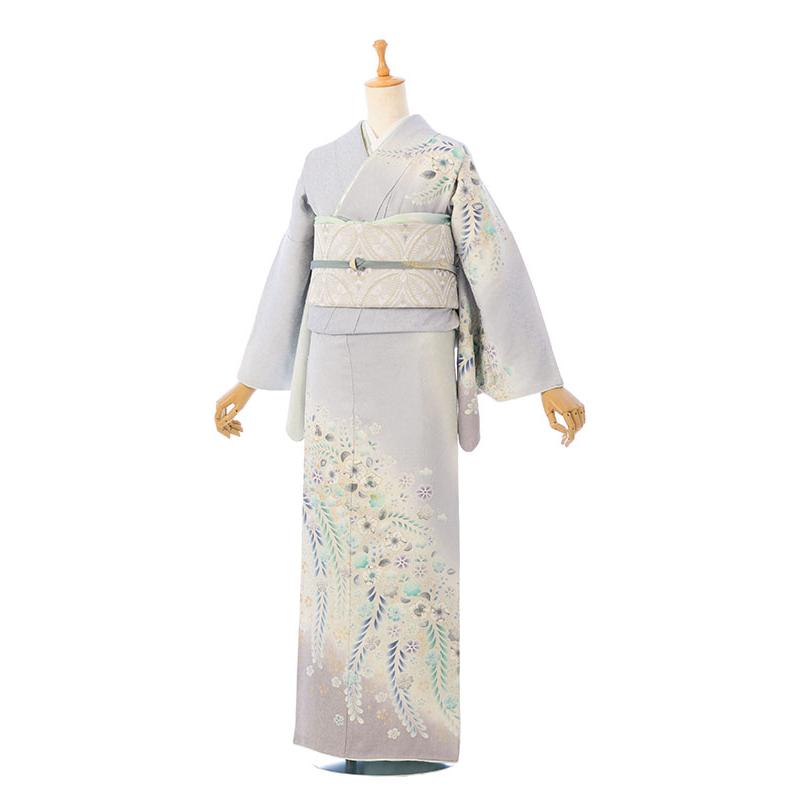 レンタル着物|訪問着|155〜165cm|訪問着フルセット(水色系)|訪問着・付