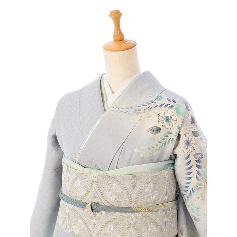 レンタル着物|訪問着|155〜165cm|訪問着フルセット(水色系)|訪問着・付