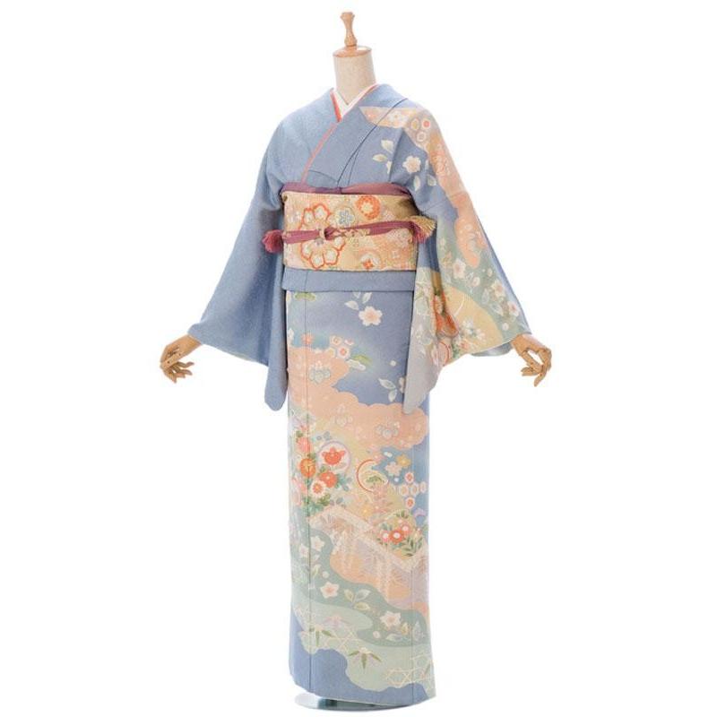 訪問着単品a238c 七五三　入学式　お宮参り　結婚式 2L762 訪問着レンタル 結婚式 付下げ 卒業式 パーティー お宮参り ママ
