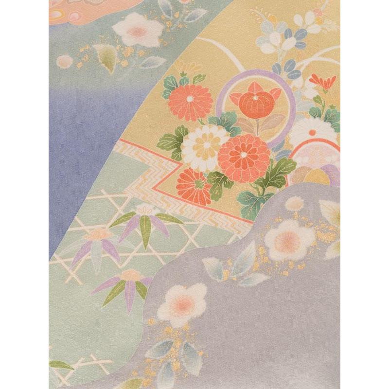 2L762 訪問着レンタル 結婚式 付下げ 卒業式 パーティー お宮参り ママ