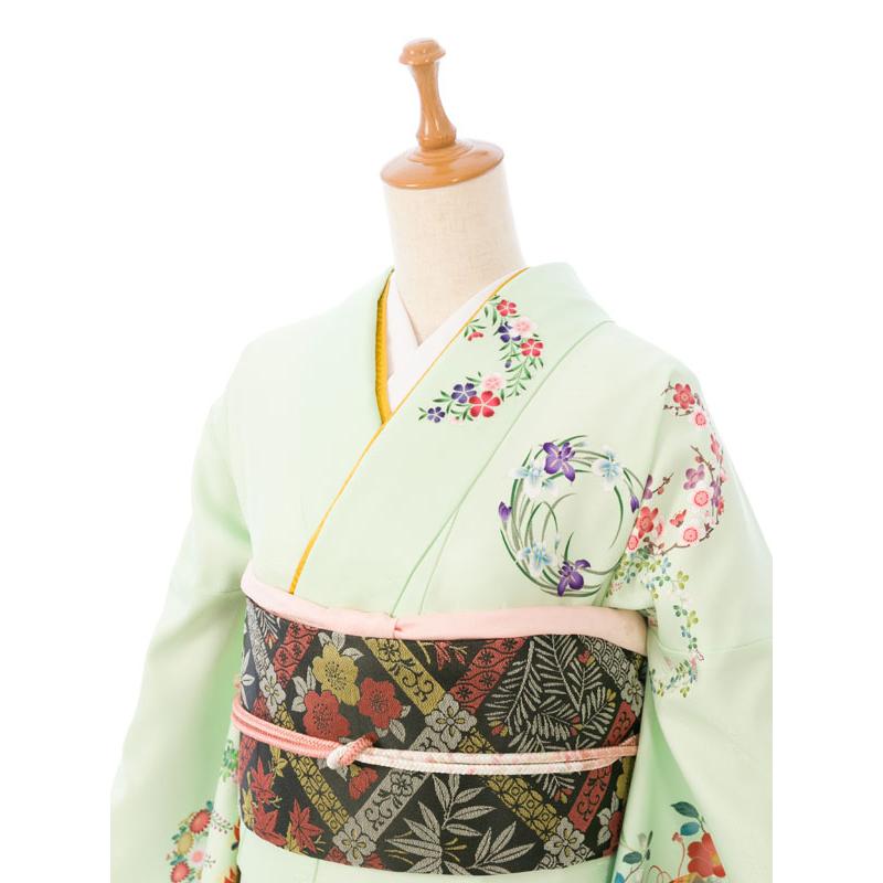 レンタル着物|訪問着|153〜165cm|訪問着フルセット(グリーン系)|訪問着