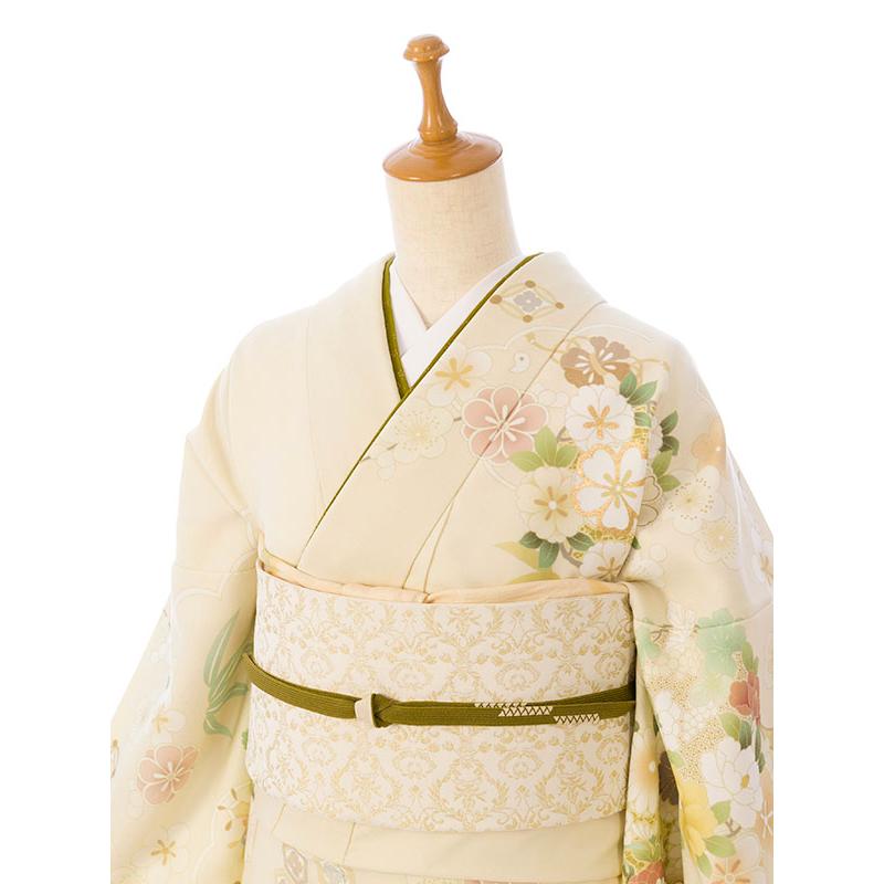 レンタル着物|訪問着|153〜165cm|訪問着フルセット(ベージュ系)|訪問着