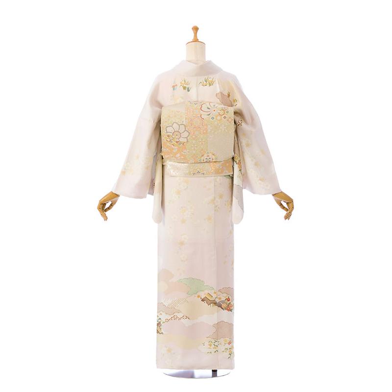 レンタル着物|訪問着|153〜165cm|訪問着フルセット(ピンク系)|訪問着