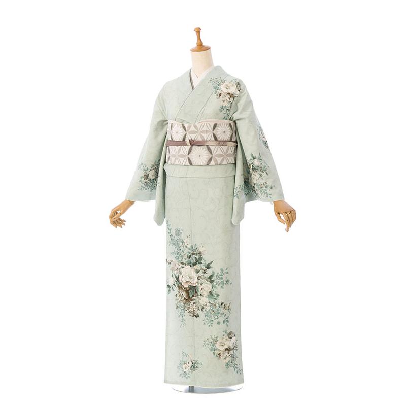 訪問着　月末サービス品 レンタル着物|訪問着|153〜165cm|訪問着フルセット(ブルー系)|訪問着