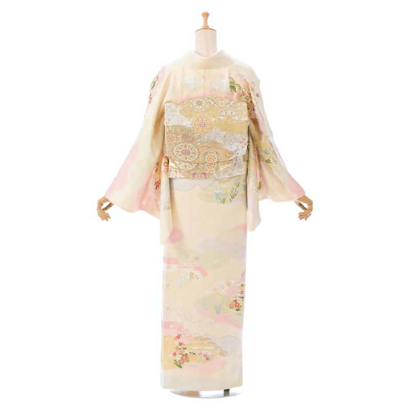大きいサイズ 4Lの訪問着セット 一式（未使用品） 訪問着レンタル 正絹