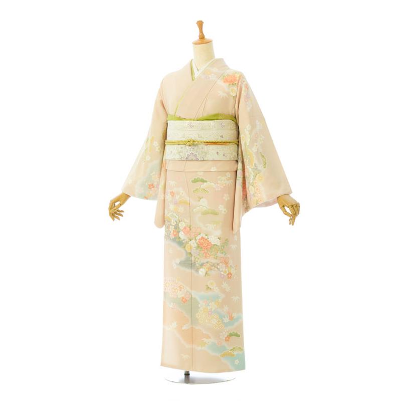 レンタル着物|訪問着|13〜19号|Lサイズ|158〜168cm|訪問着フルセット 