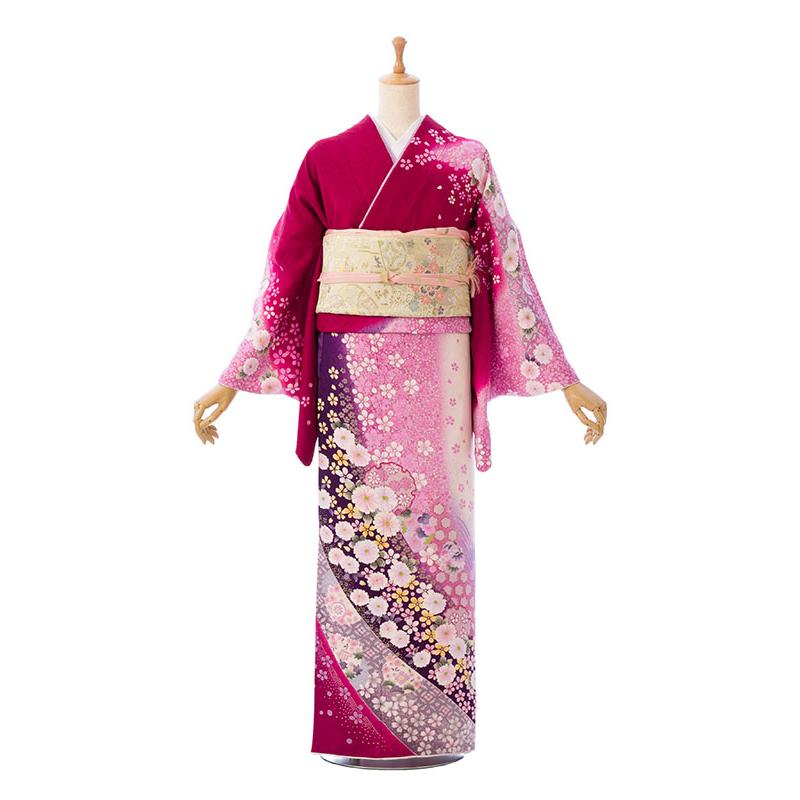 レンタル】正絹|レンタル着物|おしゃれ着物|153〜160cm|訪問着フル