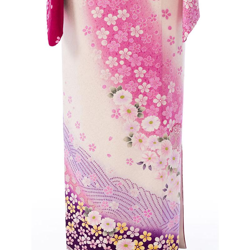 レンタル】正絹|レンタル着物|おしゃれ着物|153〜160cm|訪問着フル