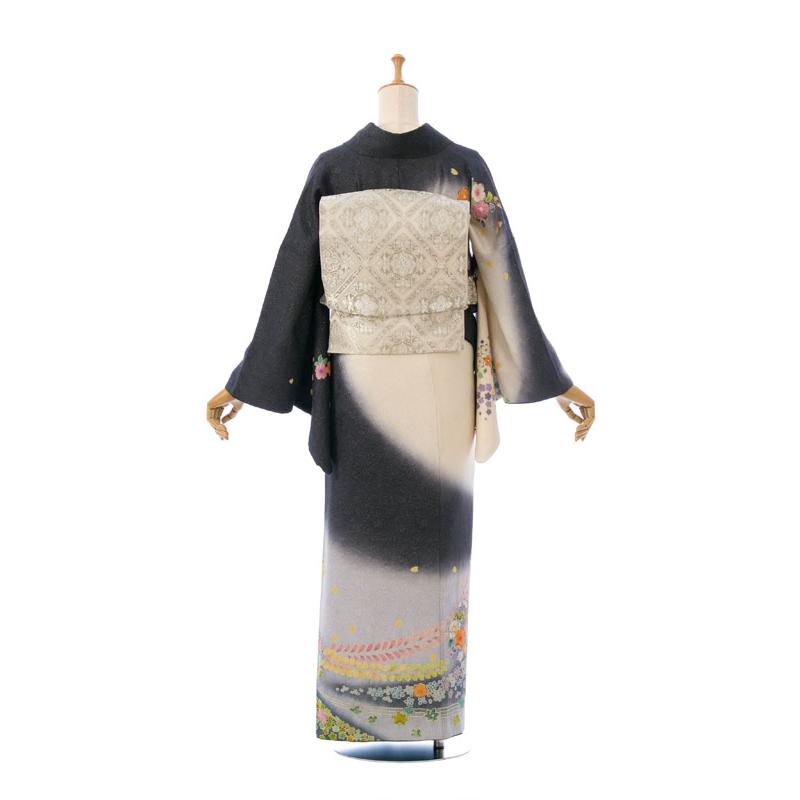 レンタル】正絹|レンタル着物|おしゃれ着物|トール|160〜170cm|訪問着