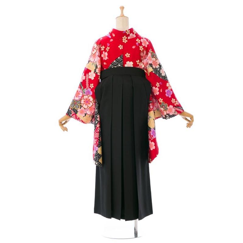 卒業式袴セットレンタル(赤系)153〜158cm|卒業袴(普通サイズ) E