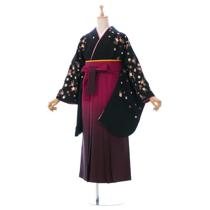 卒業式 先生｜148〜153cm 卒業式袴セット（ブラック系）｜卒業袴