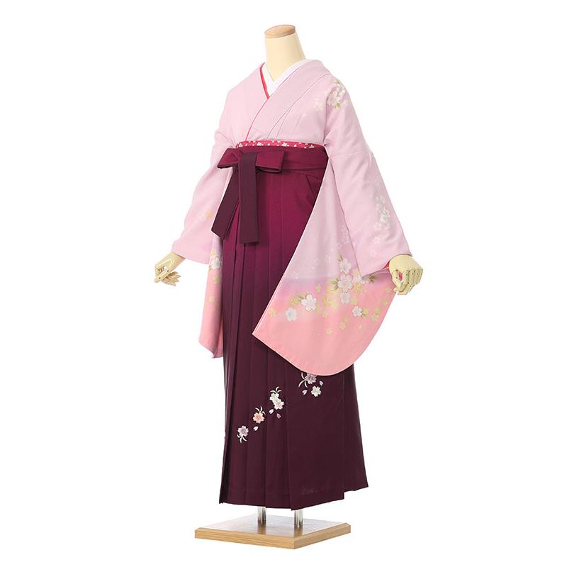 卒業袴 レンタル 158〜163cm 卒業式 袴一式レンタル 教員用 ピンク地
