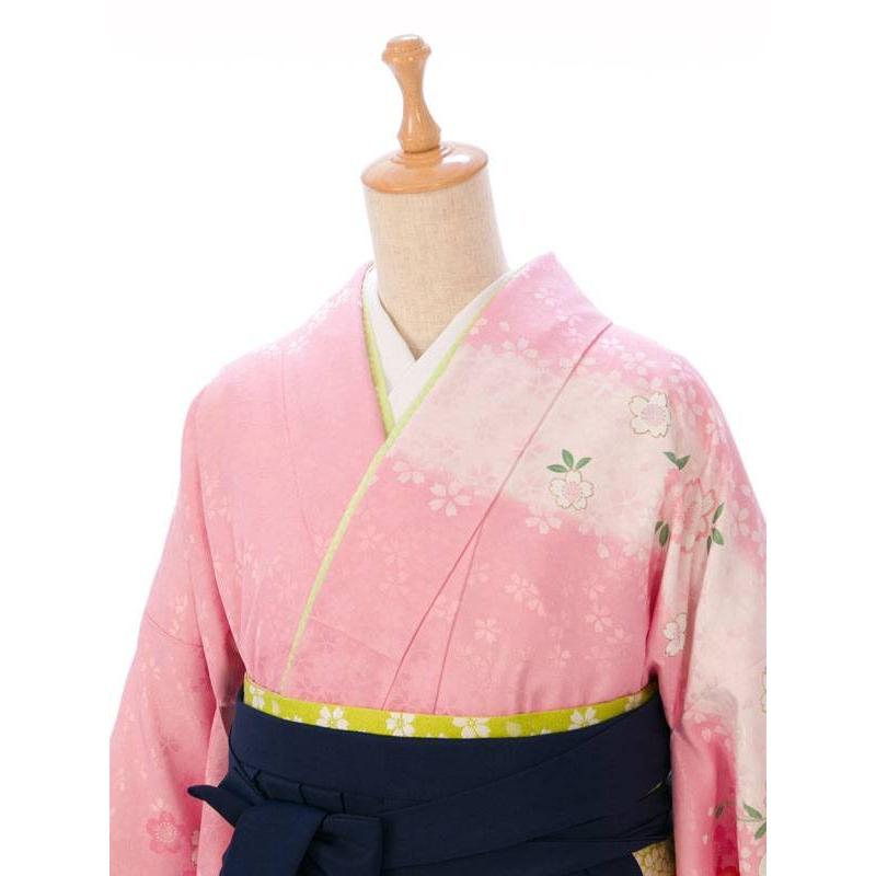 卒業袴 レンタル 148〜153cm 卒業式 袴 着物 先生 きもの ピンク色 桜 