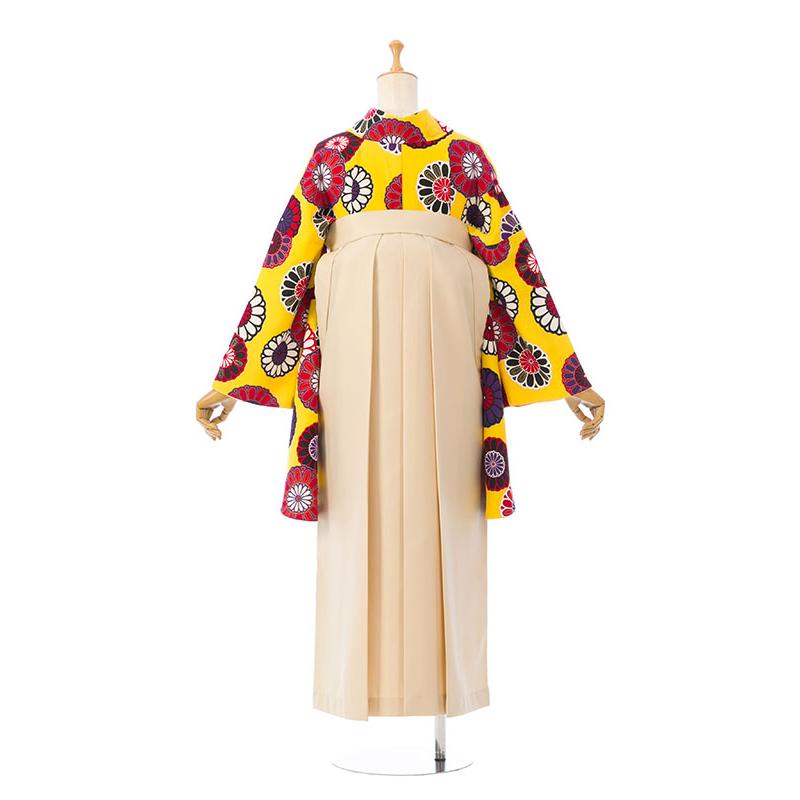 レンタル着物|卒業袴|163〜168cm|卒業式袴セットレンタル(黄系)|卒業袴