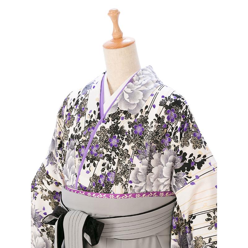 17号〜23号対応|ワイドサイズ|卒業式袴セット(グレー系)|卒業袴