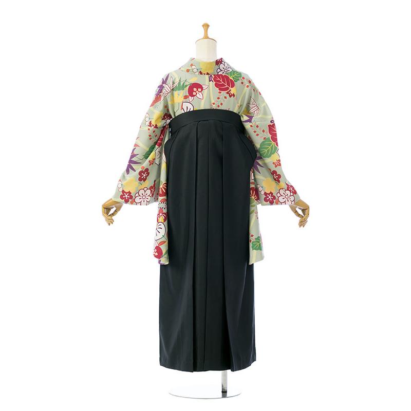 卒業式用　着物袴セット レンタル着物|卒業袴|158〜163cm|17〜23号|卒業式袴セットレンタル(緑