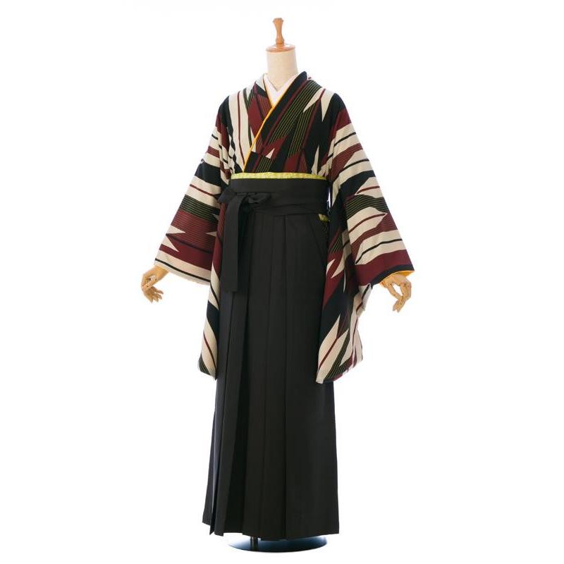 矢絣|153〜158cm 卒業式袴セットレンタル(茶系)(黒系)|卒業袴(普通