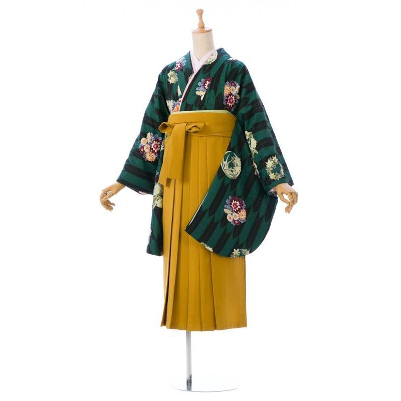 ぽん様♬*゜専用☆M-3♯ブランド袴☆anan☆刺繍袴エメラルドグリーンM☆ myh－8】絞り 金刺繍(No.6163) /BLANCHE弘前店 (ヒロロ） | My袴（はかま）