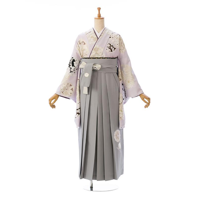 玉城ティナ×紅一点|158〜163cm 袴レンタル|卒業式袴セット(パープル系)| HELC87A_HDLC87A (2.5)の画像
