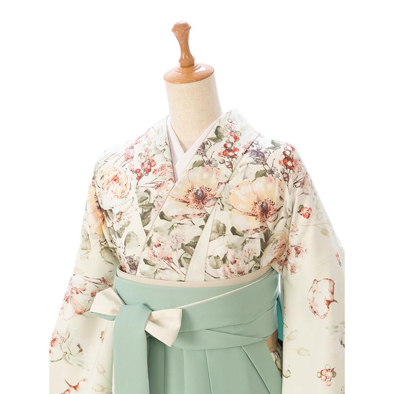 SUGAR KEI|158〜163cm ボタニカル柄 卒業式袴レンタル(白系)|普通サイズ HELC91A_HDLC91A (2.5)の画像