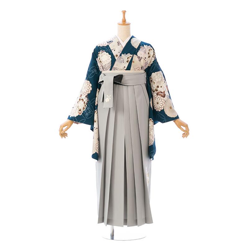 KANSAI|袴レンタル|153〜157cm|卒業式袴セットレンタル(青色系)|卒業袴