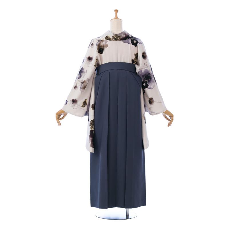 JAPAN STYLE×中村里砂|153〜157cm 卒業式袴セットレンタル(白系)|卒業袴(普通サイズ) HAGD05Aの画像