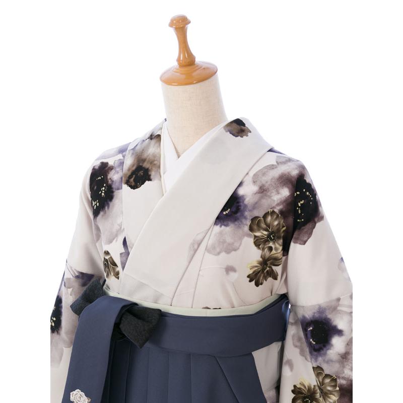 JAPAN STYLE×中村里砂|153〜157cm 卒業式袴セットレンタル(白系)|卒業袴(普通サイズ) HAGD05Aの画像