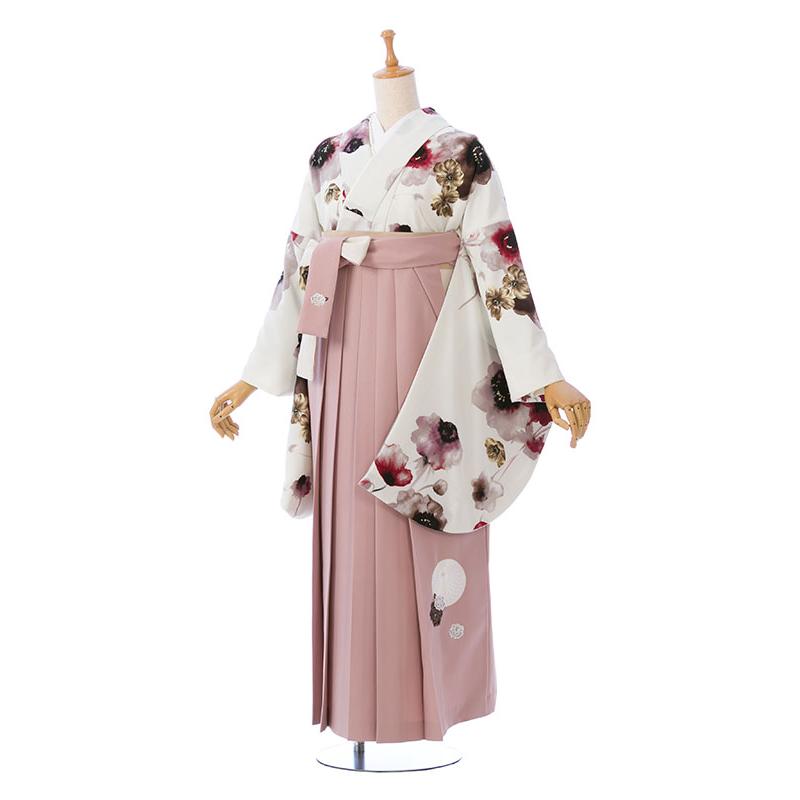 JAPAN STYLE×中村里砂|153〜157cm 卒業式袴セットレンタル(白系)|卒業袴(普通サイズ)大学生 HAGD07Aの画像