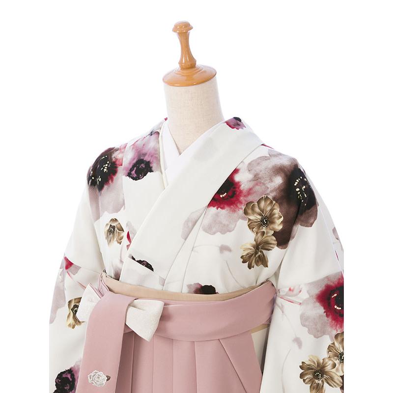 JAPAN STYLE×中村里砂|153〜157cm 卒業式袴セットレンタル(白系)|卒業袴(普通サイズ)大学生 HAGD07Aの画像