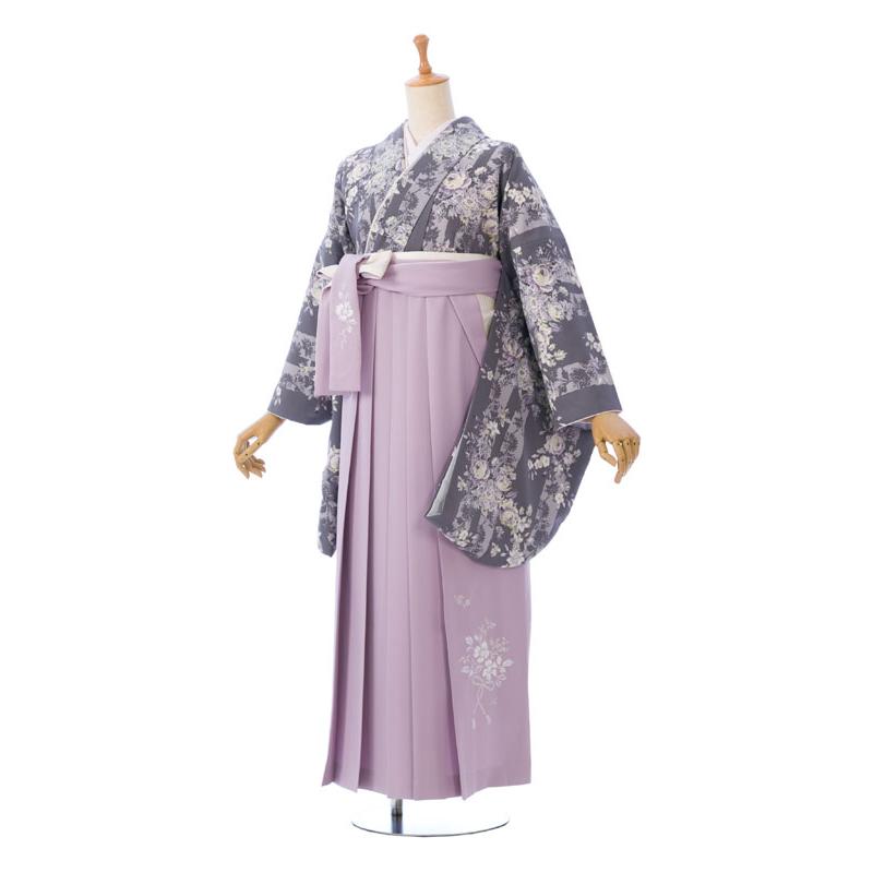Kami Shibai|153〜157cm|卒業式袴セットレンタル(グレー系)|卒業袴(普通サイズ)HAGD20A_1