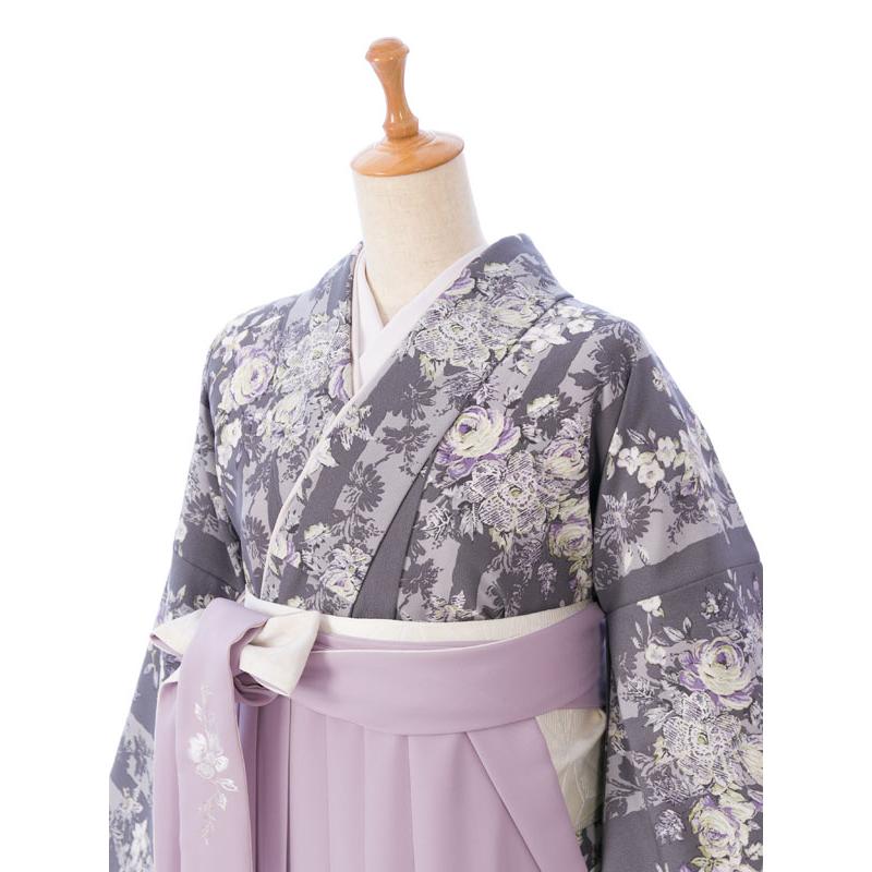 Kami Shibai|153〜157cm|卒業式袴セットレンタル(グレー系)|卒業袴(普通サイズ)HAGD20A_3