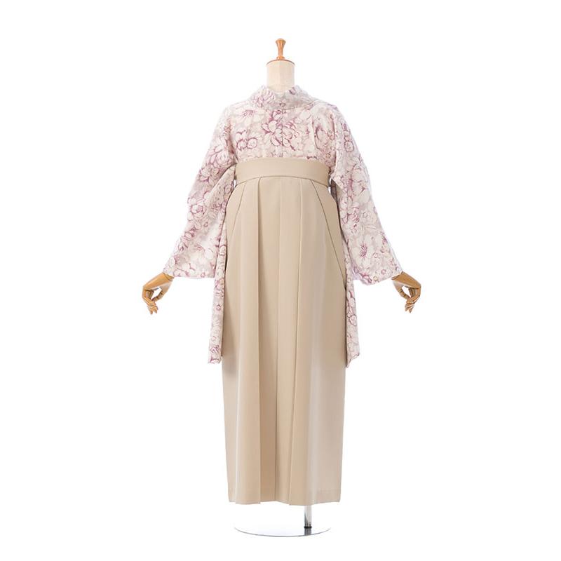 レンタル着物|卒業袴|中村里砂|裄長|163〜168cm|卒業式袴セットレンタル(ピンク系)|卒業袴(普通サイズ)HAGD41Aの画像